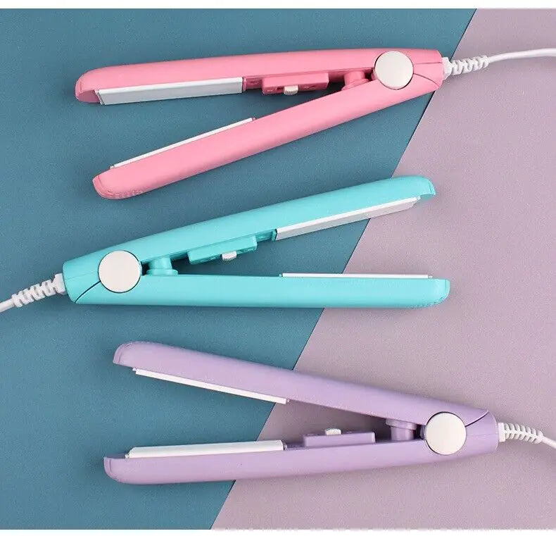 Mini Portable Hair Iron Straightener