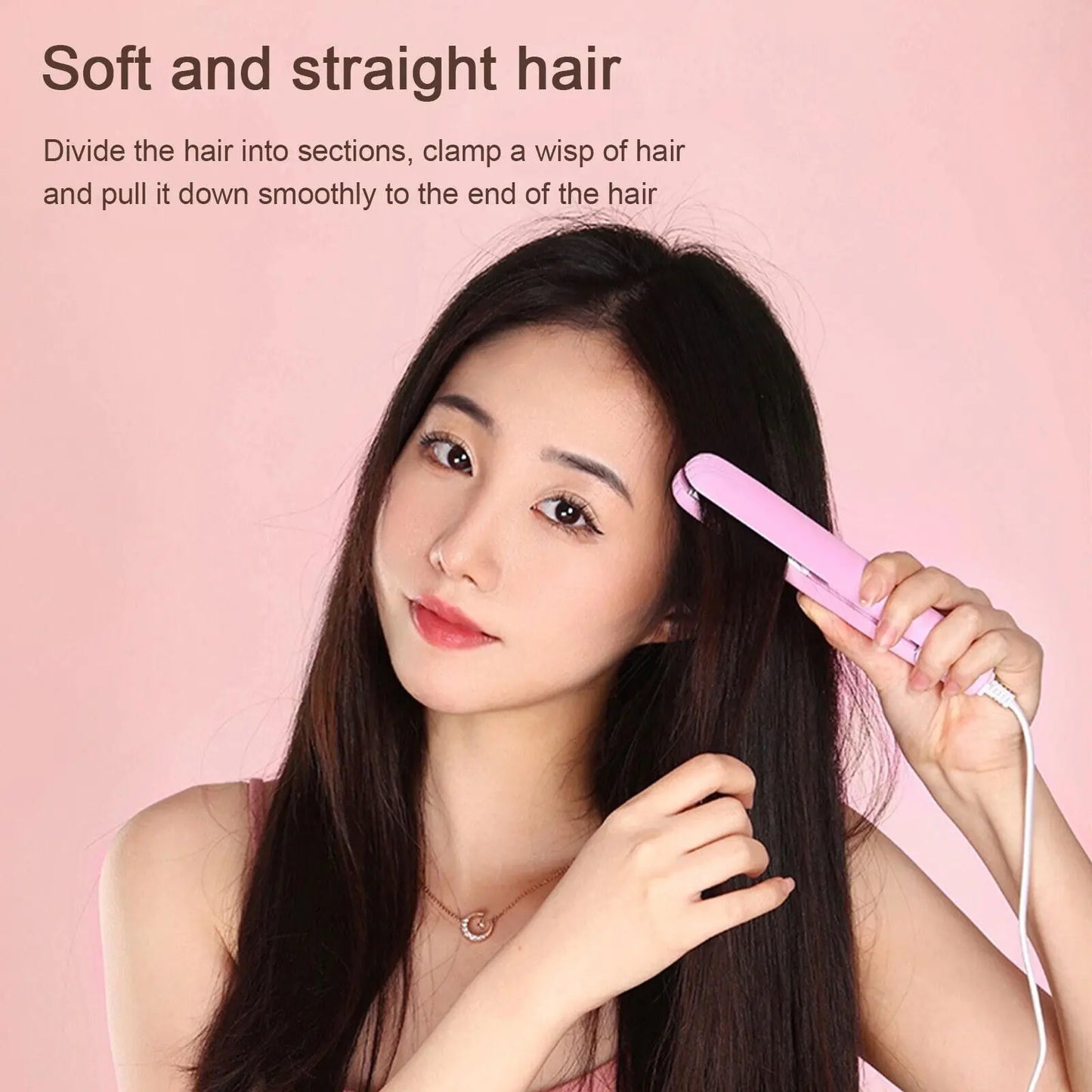 Mini Portable Hair Iron Straightener