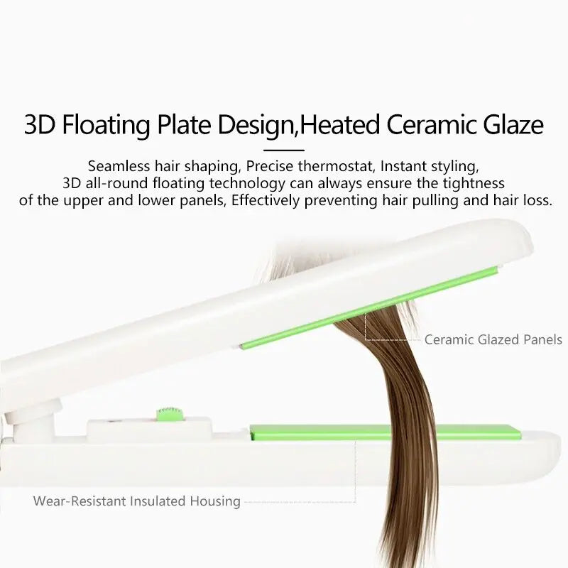 Mini Portable Hair Iron Straightener